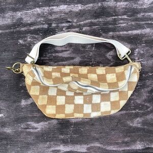 Jenna Bee mudcloth Sling BAG checkered handmade